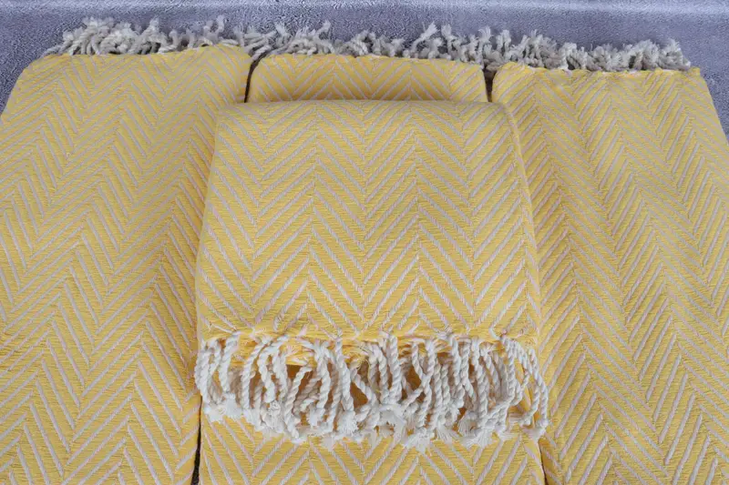Fringed Turkish towel for poolside, 70x40 Cotton Striped Towel, Monogram Beach Towel, Organic towel, Quick-Dry Beach Towel, Employee Gifts - 4