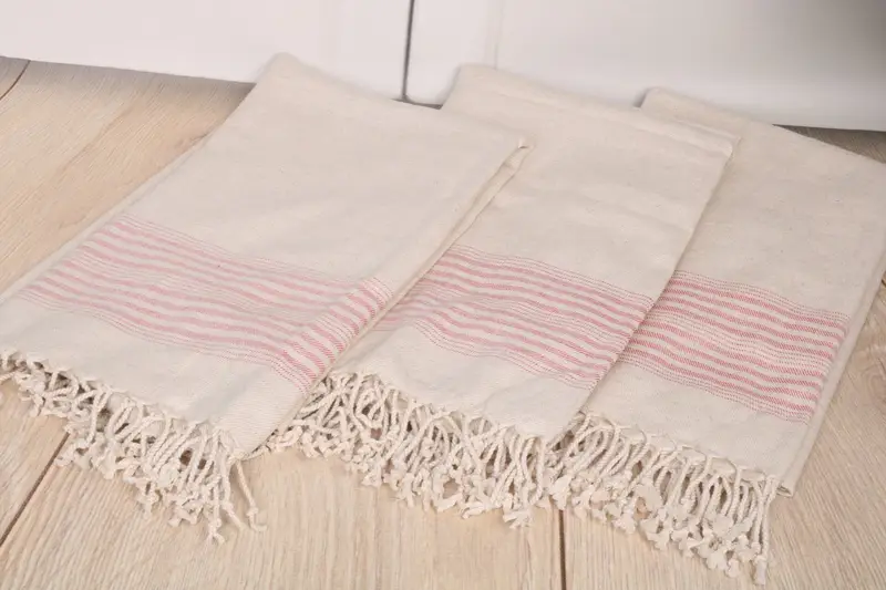 Girl Trip Party Favor, Sand-Resistant Peshtemal, Fouta towel, Valentines Day Gift, Custom Towel, 68x40 Linen Striped Towel, Bachelorette Party Gift - 6