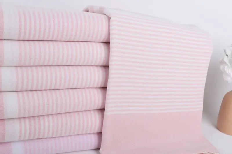 Custom Beach Towels, Bachelorette Party Gifts Bridesmaids, Embroidered Towel, 70x40 Cotton Striped Towel, Valentines Day Gift Idea, Best Beach Towel - 1