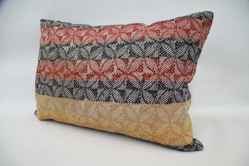 Handmade Kilim Cushion, Gift Pillow, Pillow Sham, Kilim Cushion Sham, 20x28 Red Pillow Case, Seat Pillow, Boho Chic Cushion Cover - 5