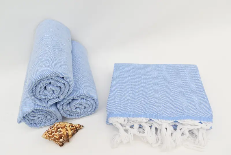 Bridesmaid Gift Towel, Family Gift Basket, Memorial Gift, Beach Towel Bulk, 70x40 Cotton Herringbone Towel, Towel With Name, Monogrammed Beach Towel - 8