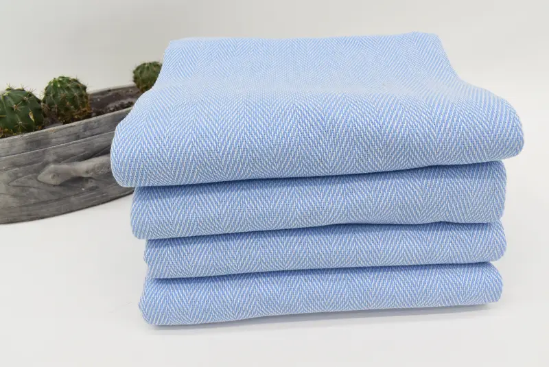 Bridesmaid Gift Towel, Family Gift Basket, Memorial Gift, Beach Towel Bulk, 70x40 Cotton Herringbone Towel, Towel With Name, Monogrammed Beach Towel - 7
