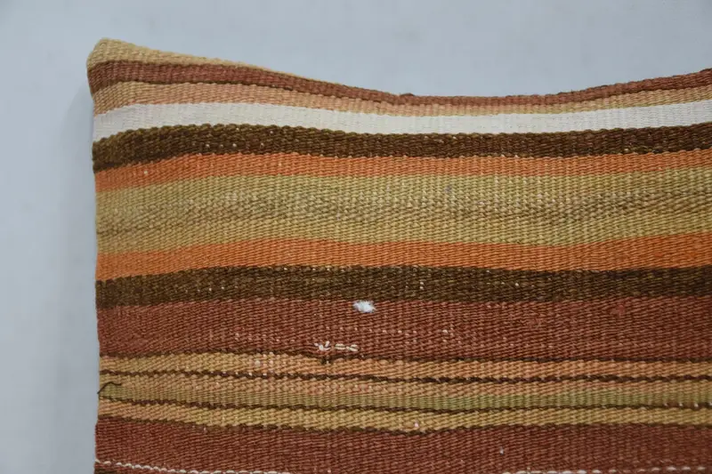 12x12 Brown Cushion, Ethnical Kilim Rug Pillow, Sustainable Cushion, Aesthetic Pillow Case, Pillow for Couch, Turkish Pillow, Pillow - 2