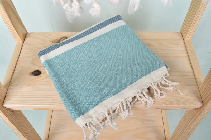 Embroidered Towel, Luxury towel, 70x40 Cotton Striped Towel, Girls Weekend Favors, Christmas Gift, Extra large Turkish bath towel, Bridesmaid Gifts - 5