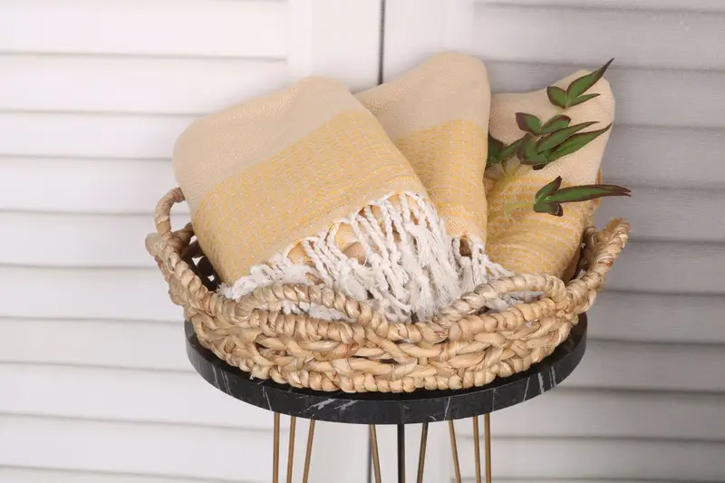 Embroidered Towel, 70x36 Cotton Striped Towel, Personalized Gift, Family Gift Basket, Bachelorette Towel, Quick-dry peshtemal, Valentines Gift - 5