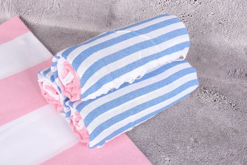 Gifts For Him, Summer Gift, 70x40 Cotton Striped Towel, Personalized Turkish Towel, Turkish beach towel with fringe, Wedding Day Gift For Bride - 7
