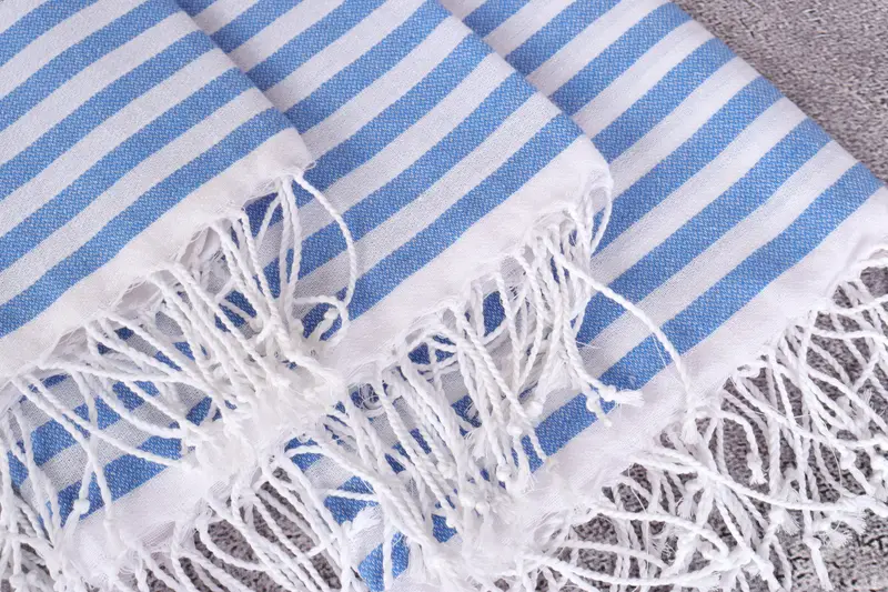 Gifts For Him, Summer Gift, 70x40 Cotton Striped Towel, Personalized Turkish Towel, Turkish beach towel with fringe, Wedding Day Gift For Bride - 5
