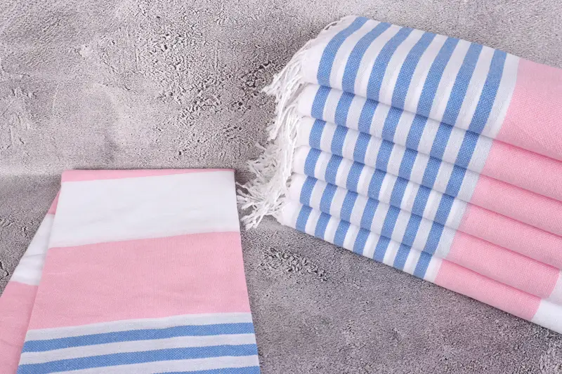 Gifts For Him, Summer Gift, 70x40 Cotton Striped Towel, Personalized Turkish Towel, Turkish beach towel with fringe, Wedding Day Gift For Bride - 2