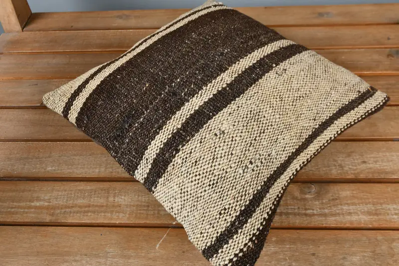 12x12 Beige Pillow Cover, Pillow, Nomadic Pillow Sham, Boho Pillow, Turkish Pillow, Personalized Gift Pillow Pillow Cover, Interior Designer Pillow - 2