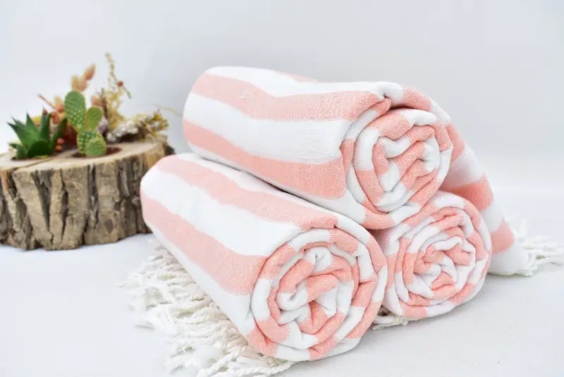 Monogrammed Beach Towel, Summer Towel, Turkish hand towel, 70x36 Cotton Striped Towel, Custom Beach Towel, Luxury Turkish Bath Towel, Christmas Gift - 8