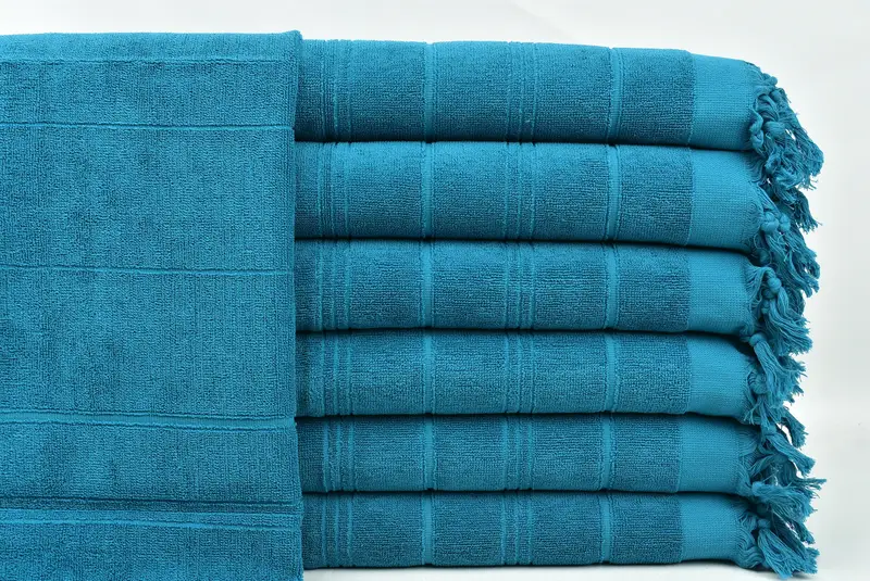 40x18 Pamuklu Çizgili Terry Havlu, Kişiselleştir Hediye, Küçük Banyo Havlusu, Nedime Hediyeleri, Hediye, Sevgililer Günü Hediyesi, Kişiselleştirilmiş Hediye - 1