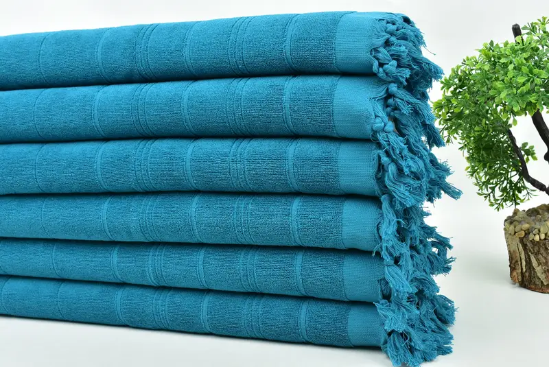 40x18 Pamuklu Çizgili Terry Havlu, Kişiselleştir Hediye, Küçük Banyo Havlusu, Nedime Hediyeleri, Hediye, Sevgililer Günü Hediyesi, Kişiselleştirilmiş Hediye - 3