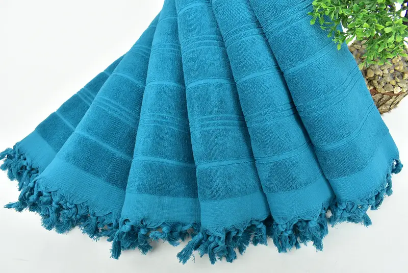 40x18 Pamuklu Çizgili Terry Havlu, Kişiselleştir Hediye, Küçük Banyo Havlusu, Nedime Hediyeleri, Hediye, Sevgililer Günü Hediyesi, Kişiselleştirilmiş Hediye - 4