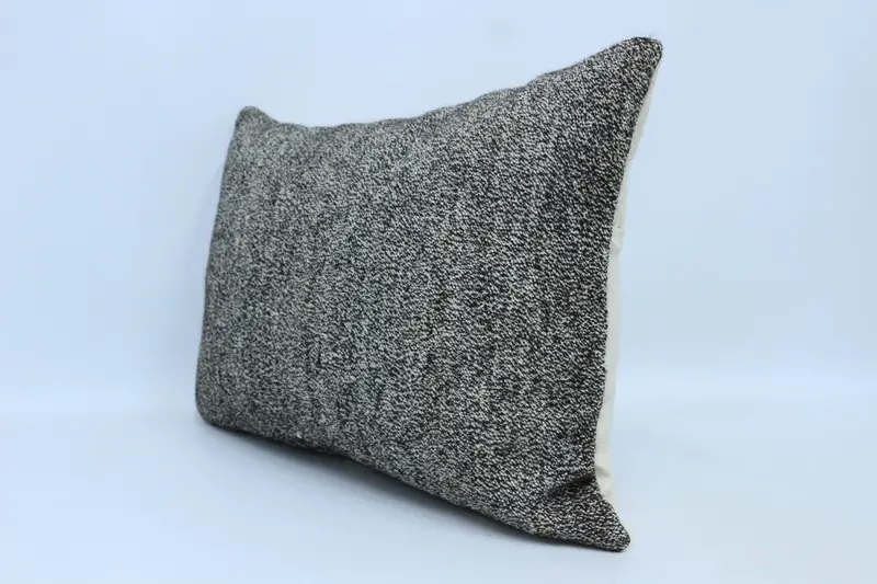 Pillow for Sofa, Pillow Case, Turkish Kilim Pillow, 20x28 Black Pillow Case, Interior Designer Pillow, Aztec Pillow Case, Yoga Cushion Case - 4