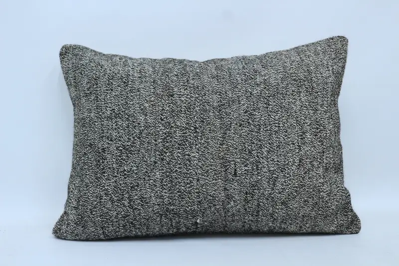 Pillow for Sofa, Pillow Case, Turkish Kilim Pillow, 20x28 Black Pillow Case, Interior Designer Pillow, Aztec Pillow Case, Yoga Cushion Case - 1