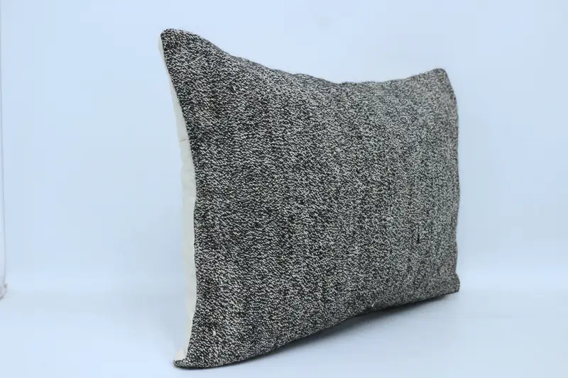 Pillow for Sofa, Pillow Case, Turkish Kilim Pillow, 20x28 Black Pillow Case, Interior Designer Pillow, Aztec Pillow Case, Yoga Cushion Case - 3