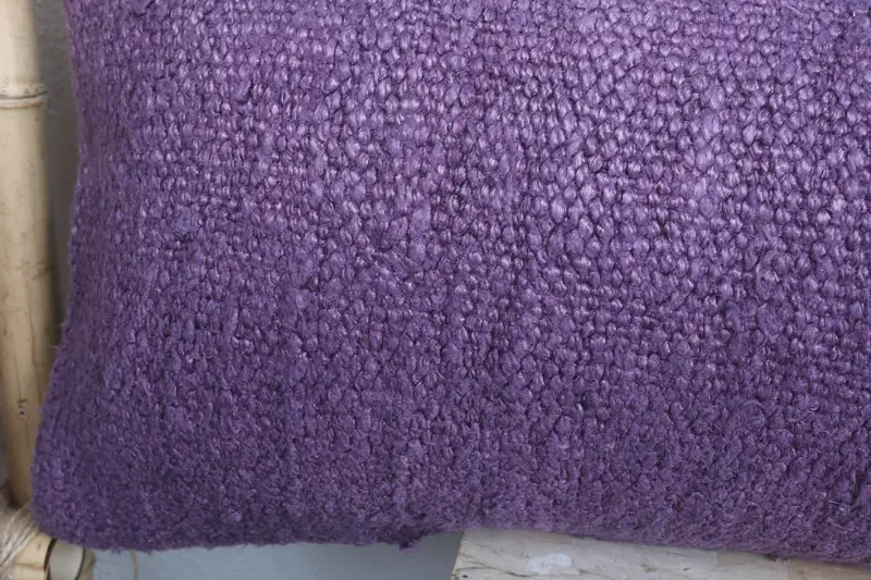 Gift Pillow, Turkish Pillow, Pillow Cover, Pattern Throw Pillow Cover, 12x48 Purple Cushion, Sustainable Pillow Cover, Boho Pillow, Authentic Pillow - 3
