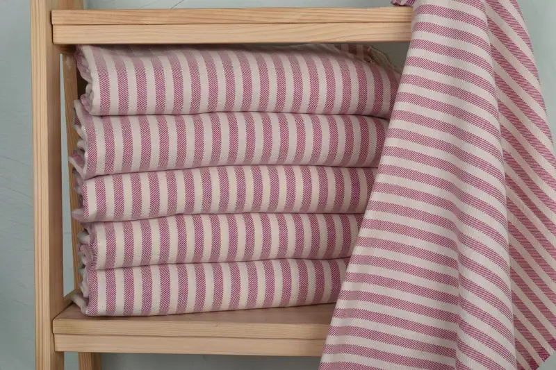 Monogram Hand Towel, Monogram Kitchen Towel, Bachelorette Party Favors, Best Wedding Gift, 40x24 Cotton Striped Towel, Xmas Gifts, Small Bath Towels - 2