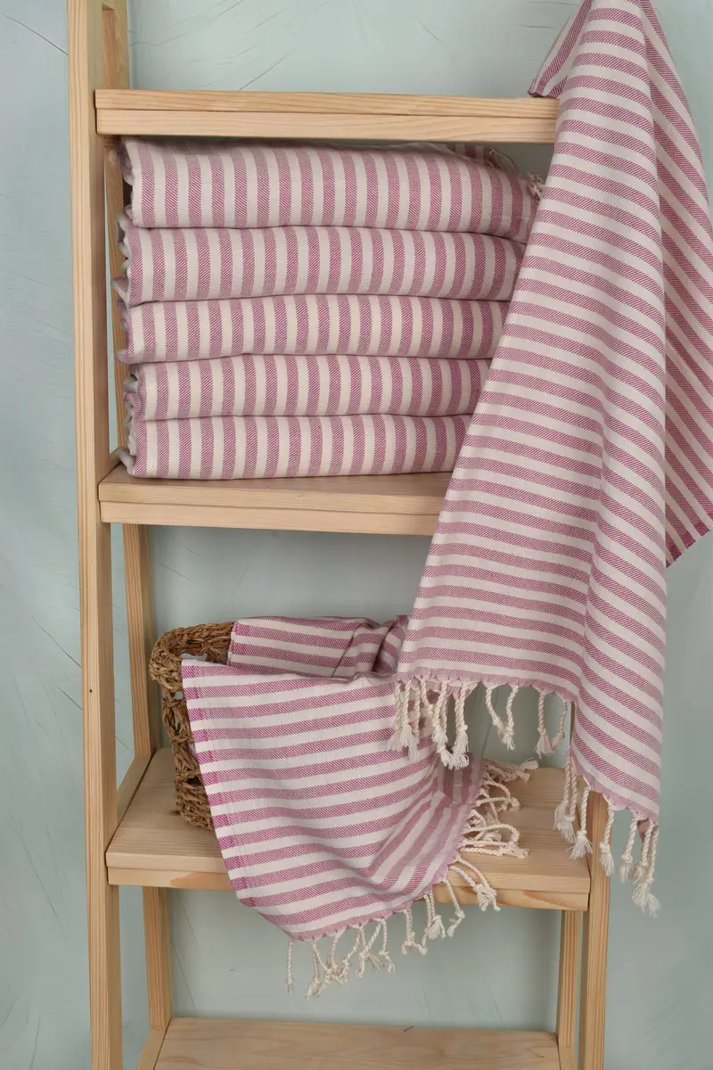 Monogram Hand Towel, Monogram Kitchen Towel, Bachelorette Party Favors, Best Wedding Gift, 40x24 Cotton Striped Towel, Xmas Gifts, Small Bath Towels - 3
