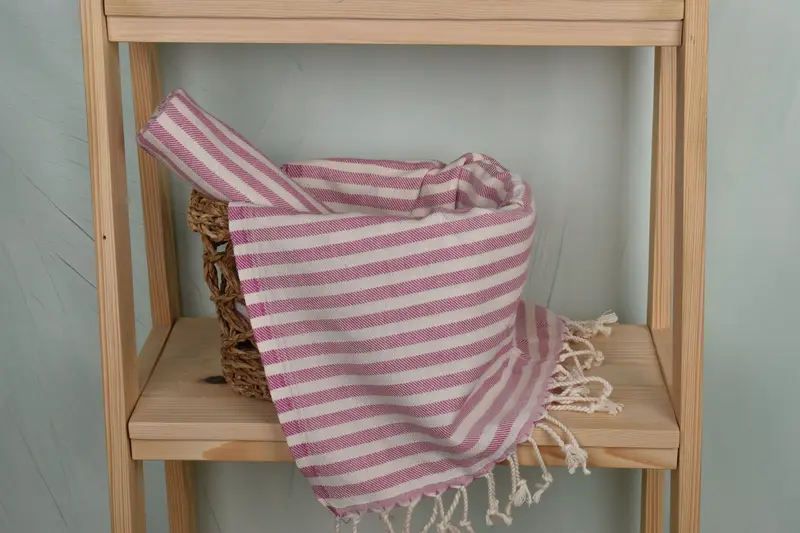 Monogram Hand Towel, Monogram Kitchen Towel, Bachelorette Party Favors, Best Wedding Gift, 40x24 Cotton Striped Towel, Xmas Gifts, Small Bath Towels - 4