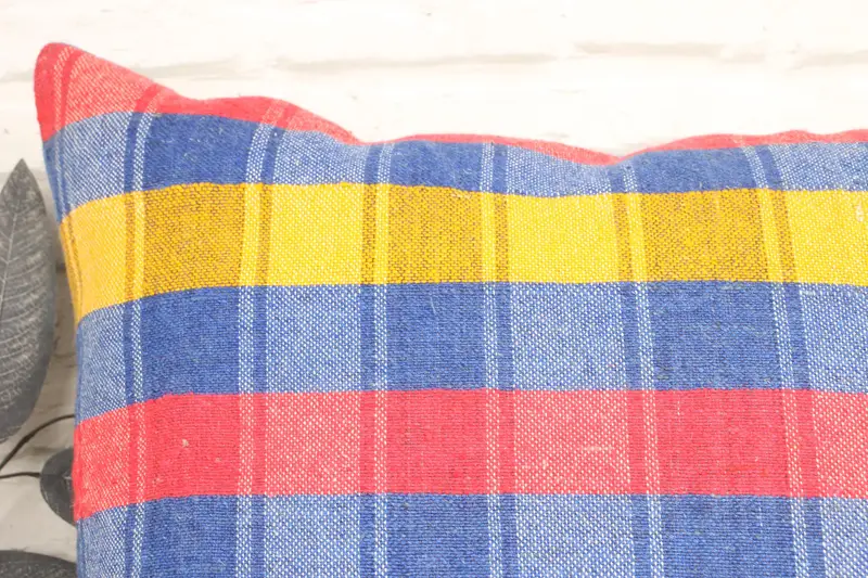 Floor Pillow Case, Kilim Pillow Cover, Traditional Pillow Cover, Cushion, Ethnical Kilim Rug Pillow, Vintage Pillow, 24x24 Red Cushion Cover - 2