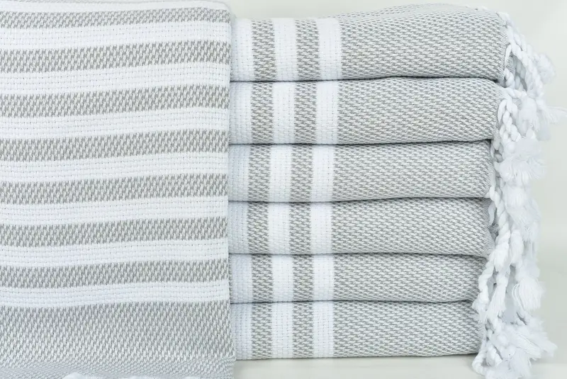 Luxury towel, Boyfriend Christmas Gift, 68x40 Cotton Striped Towel, Custom Towel Beach, Gift For Him, Customized Turkish Towel, Large Turkish Towel - 1