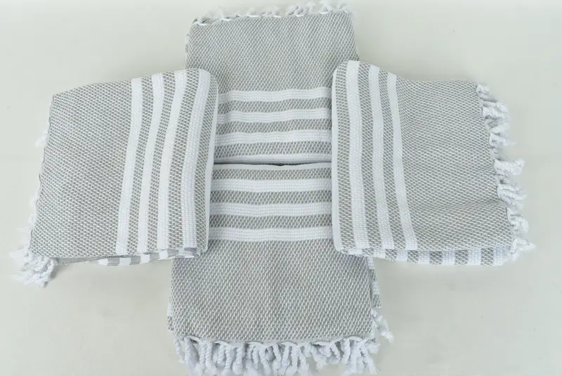 Luxury towel, Boyfriend Christmas Gift, 68x40 Cotton Striped Towel, Custom Towel Beach, Gift For Him, Customized Turkish Towel, Large Turkish Towel - 6