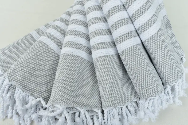 Luxury towel, Boyfriend Christmas Gift, 68x40 Cotton Striped Towel, Custom Towel Beach, Gift For Him, Customized Turkish Towel, Large Turkish Towel - 4