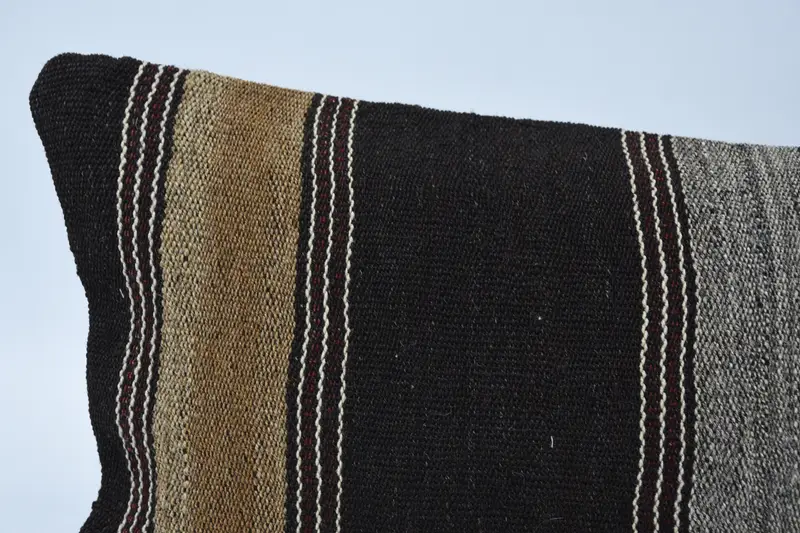 Traditional Pillow, 12x48 Brown Pillow Cover, One Of A Kind Pillow Cover, Vintage Kilim Pillow, Pillow Case, Boho Pillow, Home Decor Pillow - 2