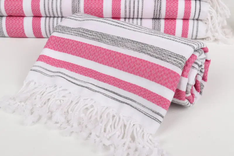 70x40 Cotton Striped Towel, Monogrammed Beach Towel, Personalized Wedding Gift, Personalised Gift, Beach Towel Bulk, Monogram Beach Towel - 4