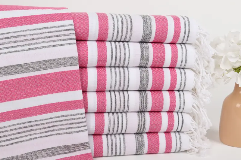 70x40 Cotton Striped Towel, Monogrammed Beach Towel, Personalized Wedding Gift, Personalised Gift, Beach Towel Bulk, Monogram Beach Towel - 1