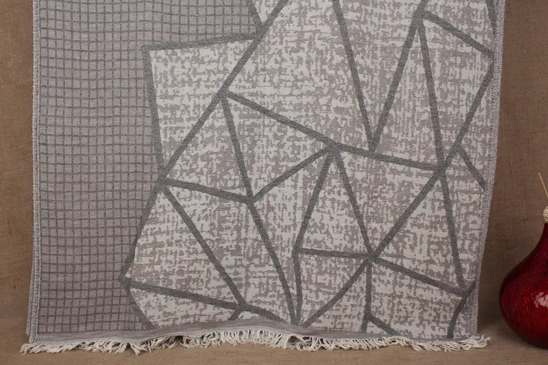 Brown Personalized Asymmetric Design Beach Towel, 40x69 Inches