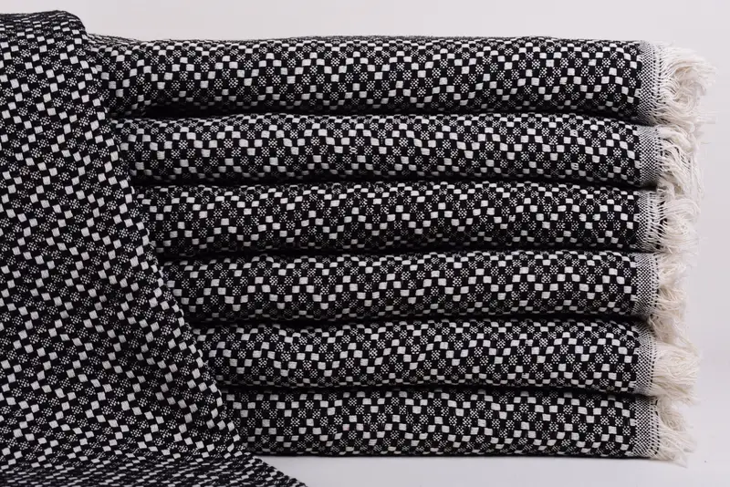Wedding Favors, Shower Curtain, Girl Trip Party Favor, 80x56 Cotton Herringbone Towel, Halloween Gifts, Personalized Blanket, Turkish Blanket - 1
