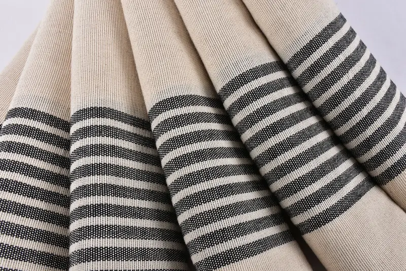 Bridal Shower Favors, Valentines Day Gift Idea, Sand-free towel, Girls Weekend Getaways Ideas, 70x38 Linen Striped Towel, Personalized Towel - 5