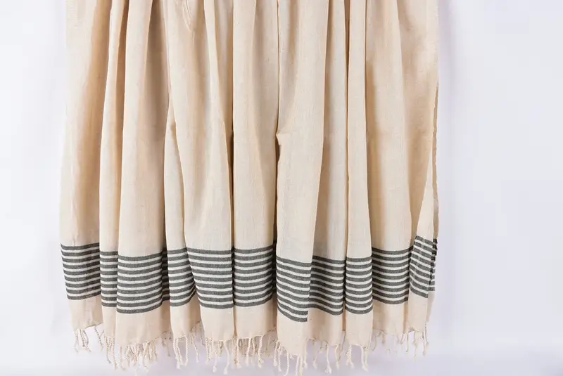 Bridal Shower Favors, Valentines Day Gift Idea, Sand-free towel, Girls Weekend Getaways Ideas, 70x38 Linen Striped Towel, Personalized Towel - 8