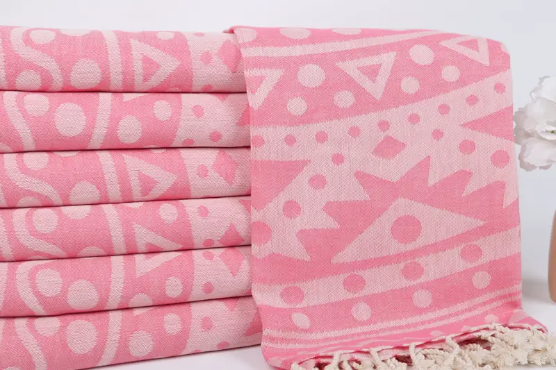 Bridal Party Gifts, 70x40 Cotton Round Pattern Towel, Bachelor Bachelorette Party Favors, Handwoven Turkish Towel, Wedding Favors, Gifts For Him - 3