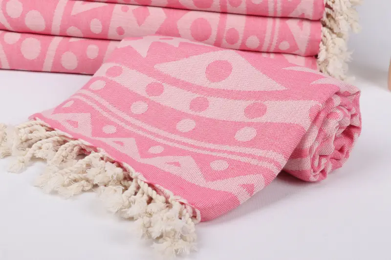 Bridal Party Gifts, 70x40 Cotton Round Pattern Towel, Bachelor Bachelorette Party Favors, Handwoven Turkish Towel, Wedding Favors, Gifts For Him - 5