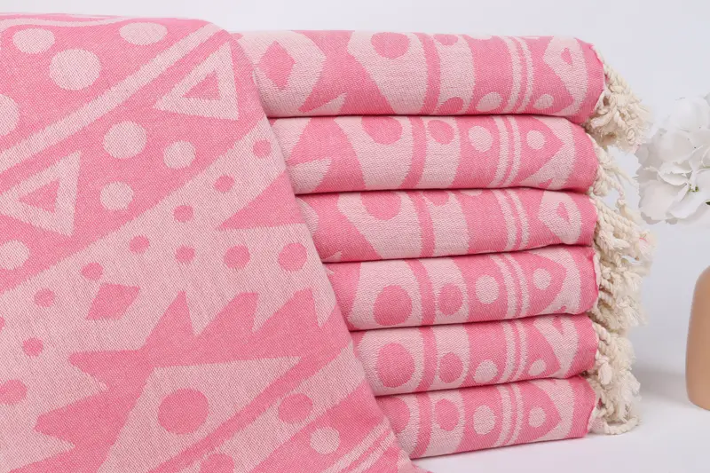 Bridal Party Gifts, 70x40 Cotton Round Pattern Towel, Bachelor Bachelorette Party Favors, Handwoven Turkish Towel, Wedding Favors, Gifts For Him - 2