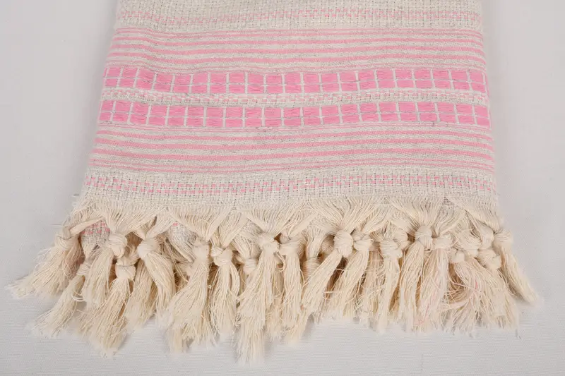 96x94 Linen Striped Towel, Throw Blanket Couch, Tablecloth, Home Decor Gifts, Wedding Anniversary Gift, Custom Blanket, Halloween Bachelorette Party - 4