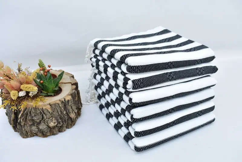 Fringed Turkish peshtemal beach towel USA, Bachelorette Gifts, Boyfriend Christmas Gift, Beach towel, Monogram Beach Towel, Spa Gift Towel - 4