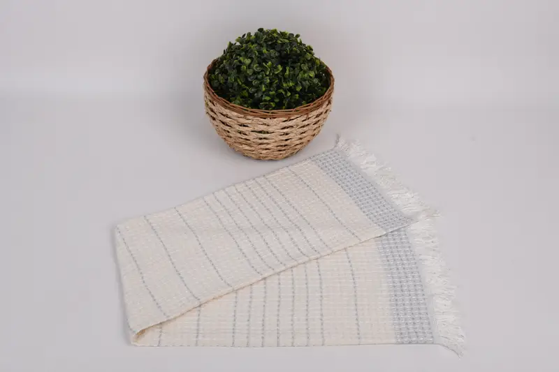 Küçük banyo havlu, 40x20 pamuklu waffle havlu, monogram mutfak havlusu, nedime hediyeleri, spa havlu, bekarlığa veda partisi, tatil havluları - 4