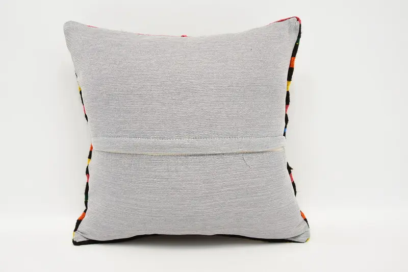 Interior Designer Pillow, Kilim Pillow, Decorative Throw Pillow Cover, Pillow Cover, Antique Pillows, 16x16 Brown Cushion Case - 6