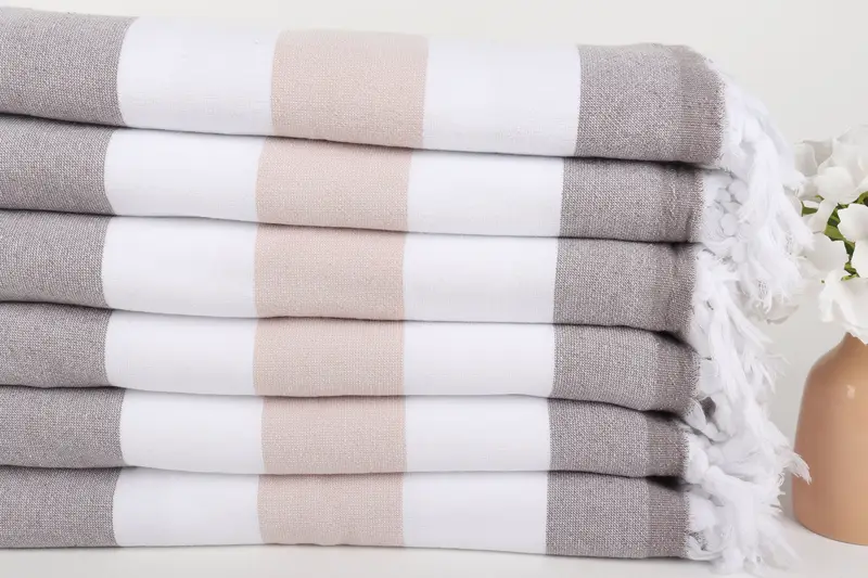 Bath towel, 64x36 Cotton Striped Terry Towel, Turkish beach towel, Yoga Towel, Christmas Favors, Turkish Bath Towel USA, Wedding Gifts Towel - 3