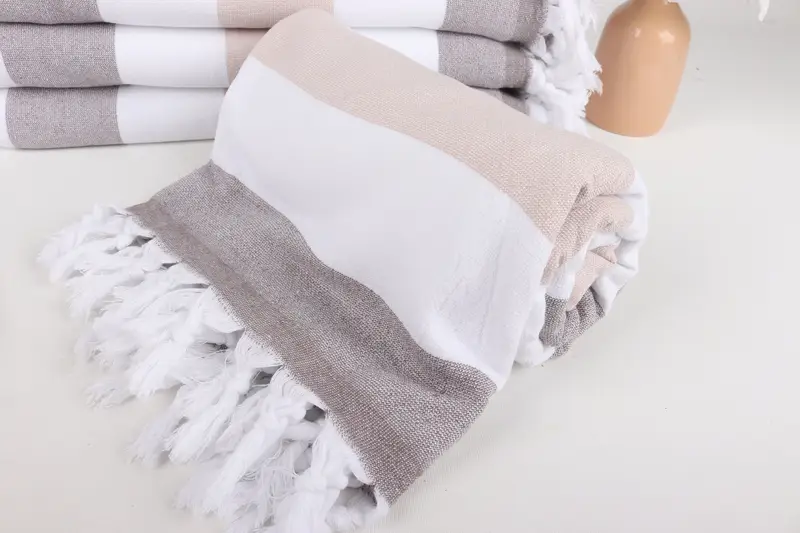 Bath towel, 64x36 Cotton Striped Terry Towel, Turkish beach towel, Yoga Towel, Christmas Favors, Turkish Bath Towel USA, Wedding Gifts Towel - 4