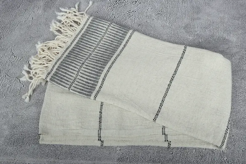 Turkish Towel USA, Travel Towel, 70x40 Linen Striped Towel, Hammam towel, Custom Wedding Gift, Florida Bachelorette Party Favors, Personalize Gift - 5