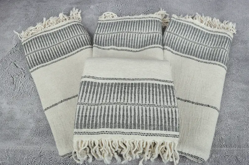Turkish Towel USA, Travel Towel, 70x40 Linen Striped Towel, Hammam towel, Custom Wedding Gift, Florida Bachelorette Party Favors, Personalize Gift - 4