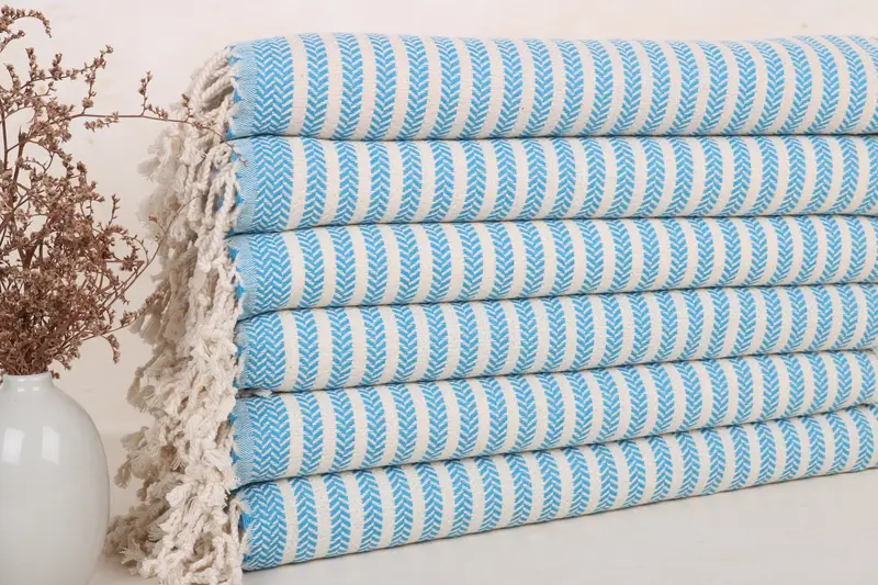 Toalla de mano de algodón turquesa, regalo de boda personalizado, 18x40 pulgadas