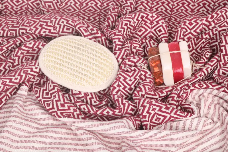Lightweight Turkish towel, 76x38 Cotton Diamond Towel, Summer Towel, Beach Wedding Favor, Bachelorette Party Favors, Personalised Gift, Travel towel - 7