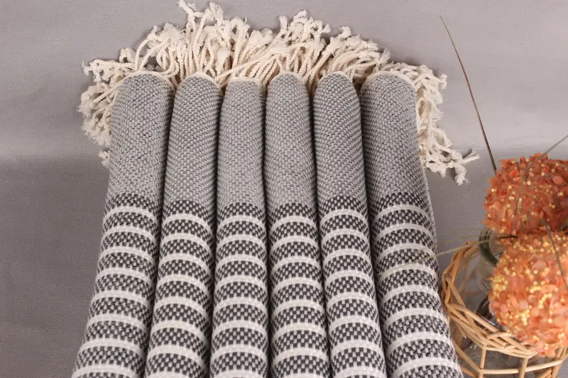 Custom Wedding Gift, 76x40 Cotton Striped Towel, Eco-friendly Turkish towel for home and travel, Turkish Towel USA, Beach Towel Gift, Baby Boy Gift - 3