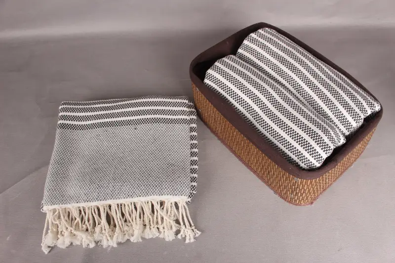 Custom Wedding Gift, 76x40 Cotton Striped Towel, Eco-friendly Turkish towel for home and travel, Turkish Towel USA, Beach Towel Gift, Baby Boy Gift - 5
